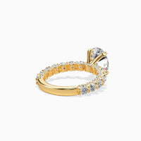 ROME - 2CT E VVS2 Shared Prong Crown Engagement Ring