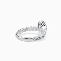ROME - 2CT E VVS2 Shared Prong Crown Engagement Ring