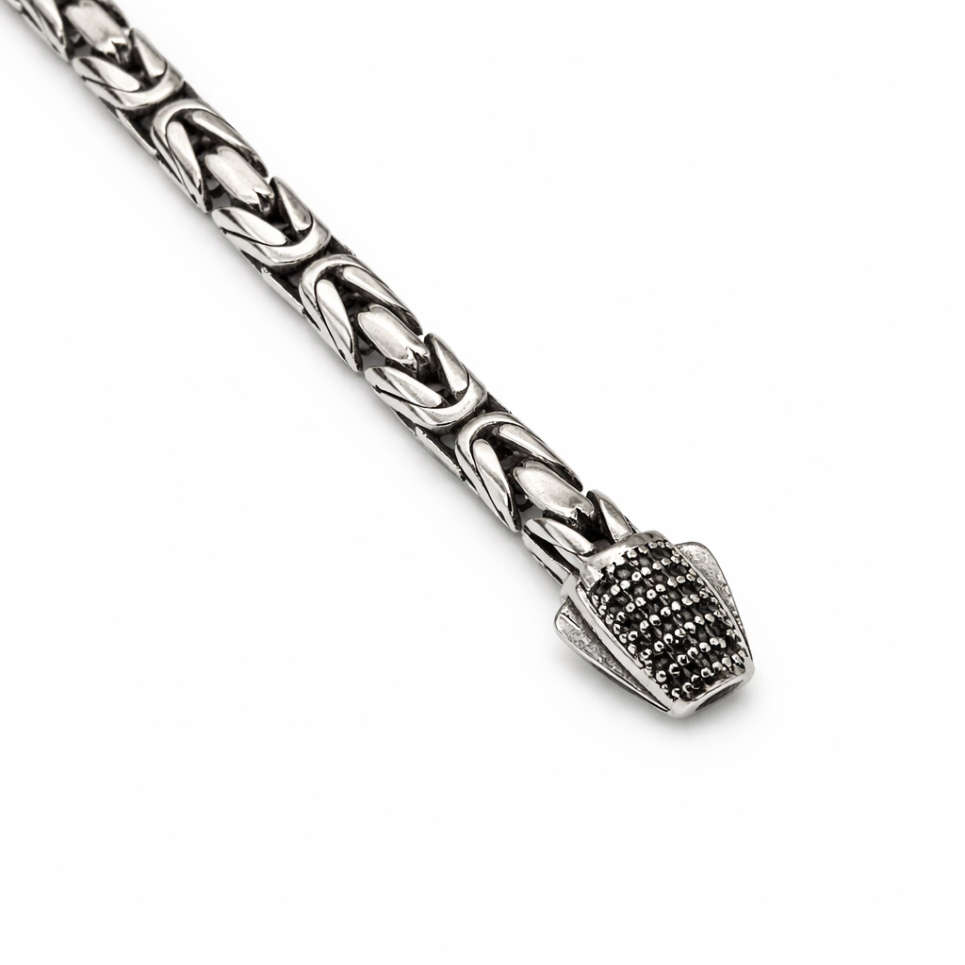 5mm Silver Byzantine Bracelet