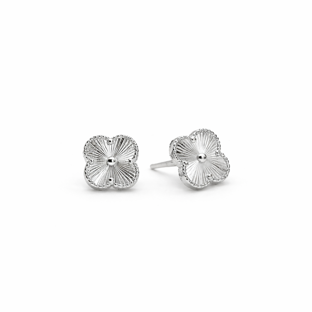 Silver Clover Earrings