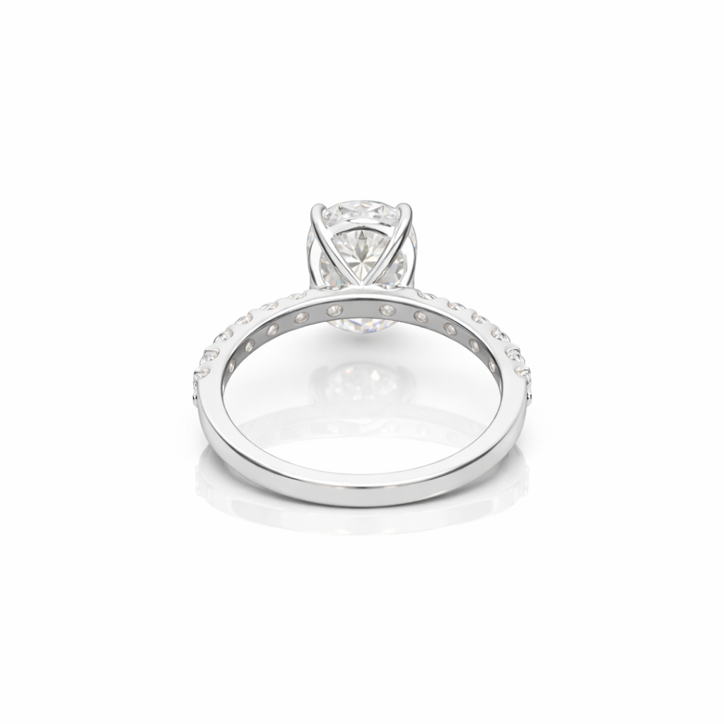 Laboratory Diamond Oval shape ring 2.09 Carat