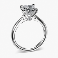 ANGELICA - 2CT E VVS2 Princess Cut Engagement Ring
