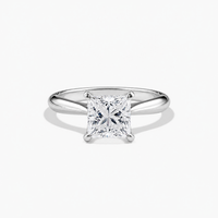 ANGELICA - 2CT E VVS2 Princess Cut Engagement Ring