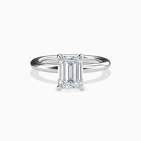 ERICA - 2CT E VVS2 Emerald Cut Solitaire Engagement Ring