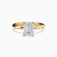ERICA - 2CT E VVS2 Emerald Cut Solitaire Engagement Ring