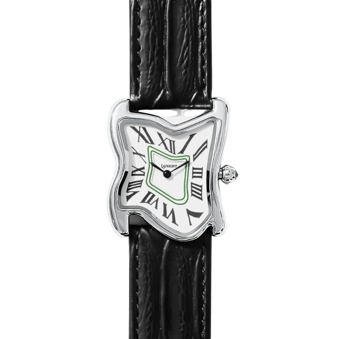 Laphont Melting Square Watch Large Face Silver