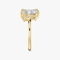 INSIEME  -  2CT & 1.5CT E VVS2 Toi et Moi Emerald and Pear Cut Engagement Ring