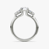 JULIETTE  -  1.5CT E VVS2 Five Stone Heirloom Emerald Engagement Ring