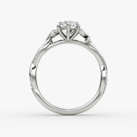 ROSELLA  -  1.5CT E VVS2 Twisted Floral Marquise Engagement Ring