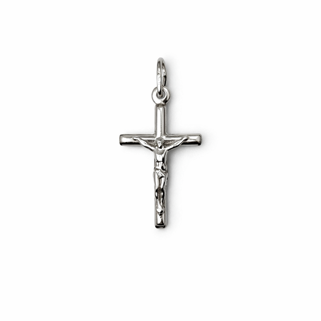 Silver Plain Jesus Cross Pendant