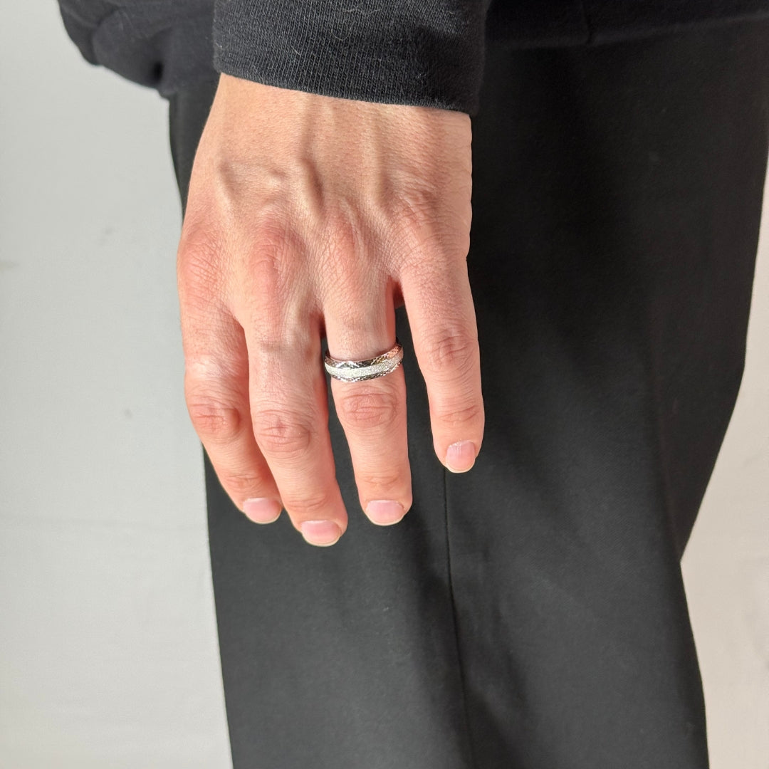 Silver Frosted Ring