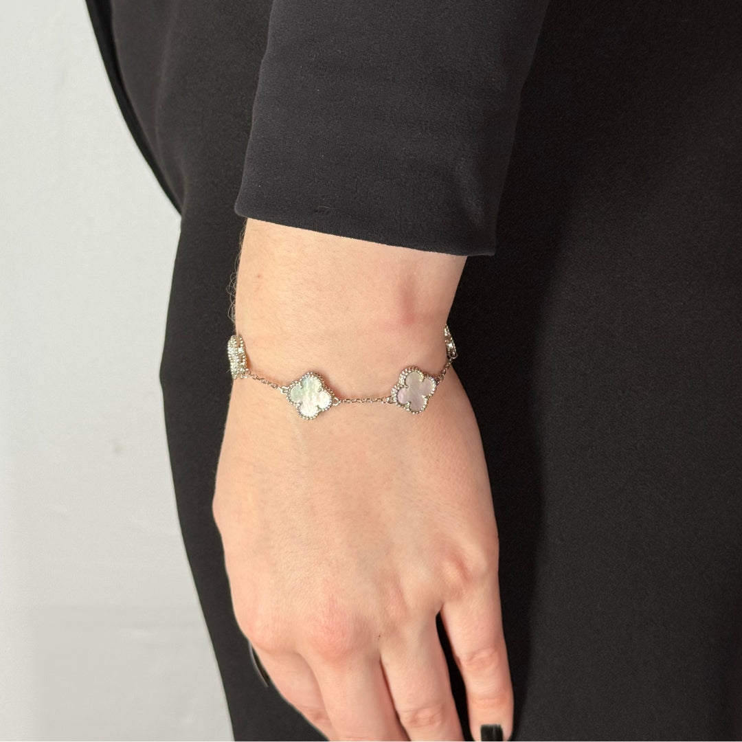 Clover Mother Of Pearl Bracelet