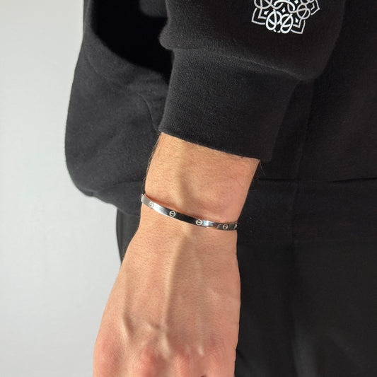 Silver Love Bracelet Rhodium Plated