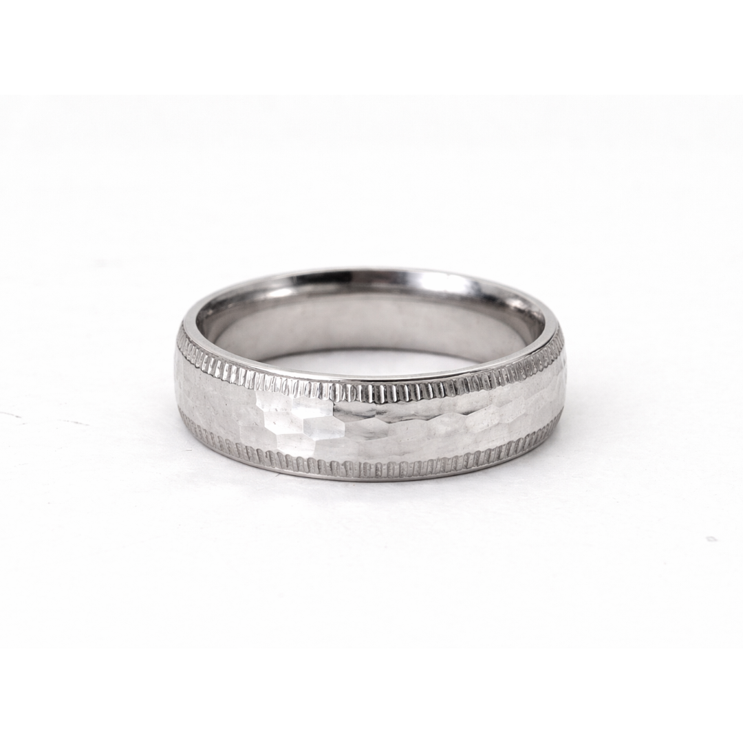 Silver Diamond Cut Ring