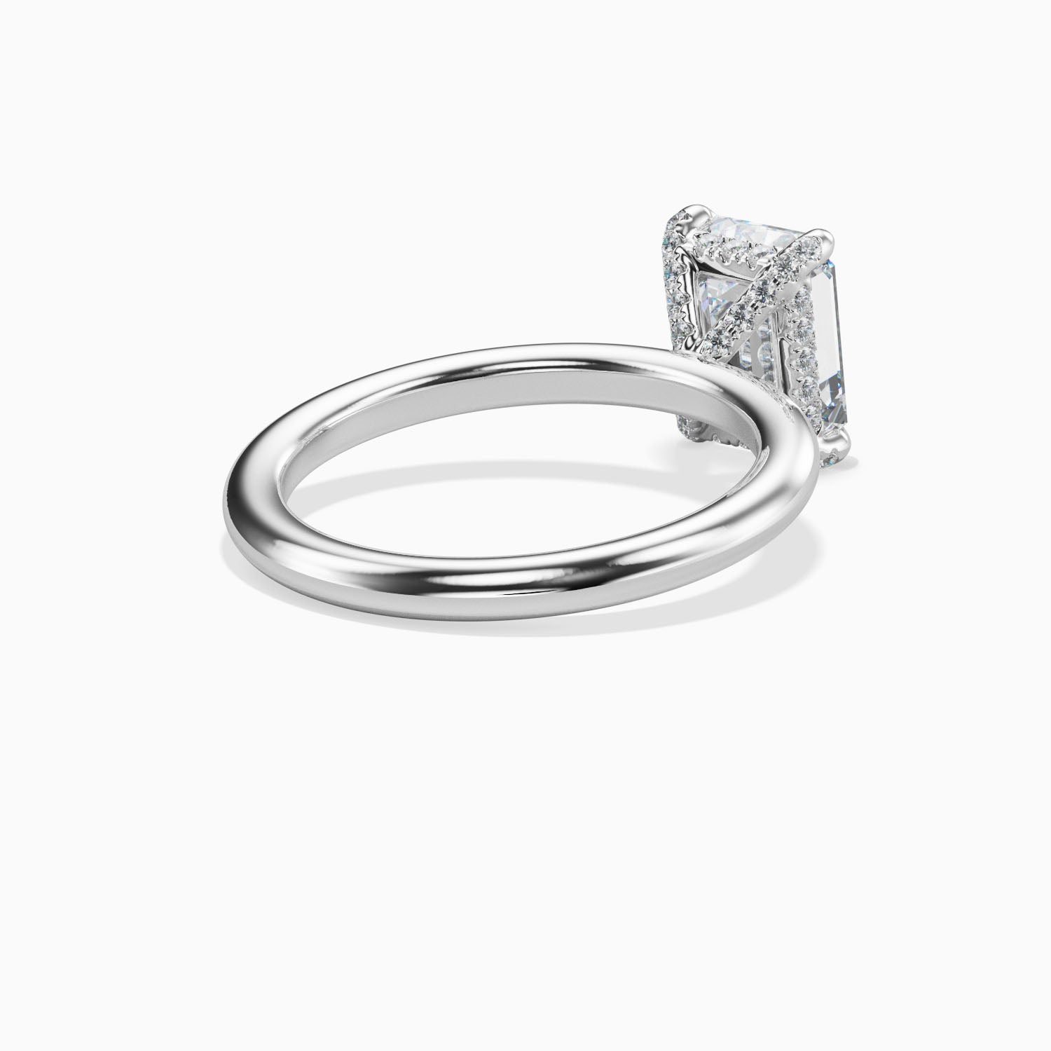 ERICA - 2CT E VVS2 Emerald Cut Solitaire Engagement Ring