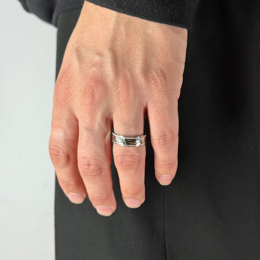 Silver Diamond Cut Ring