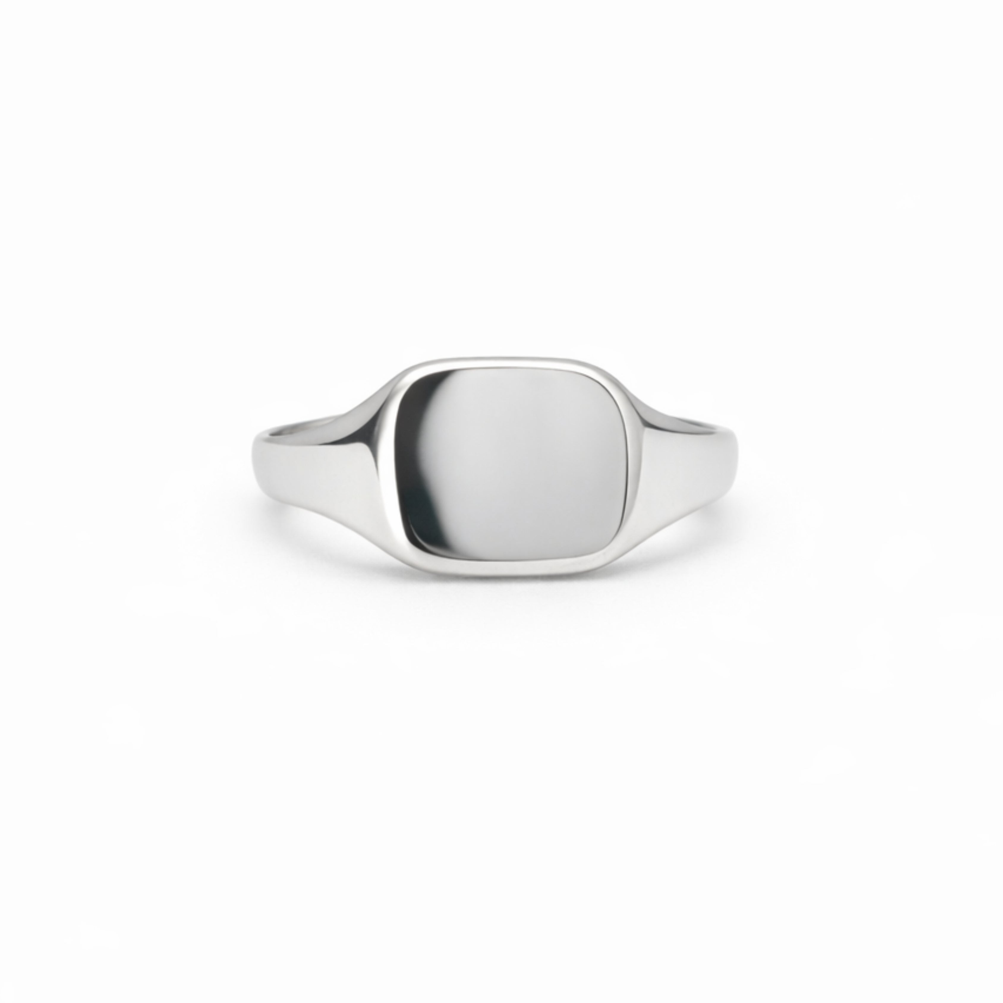 Silver Square Signet Men's Ring