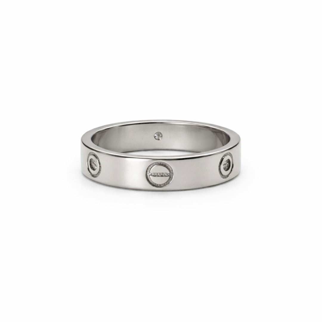 Silver Love Ring