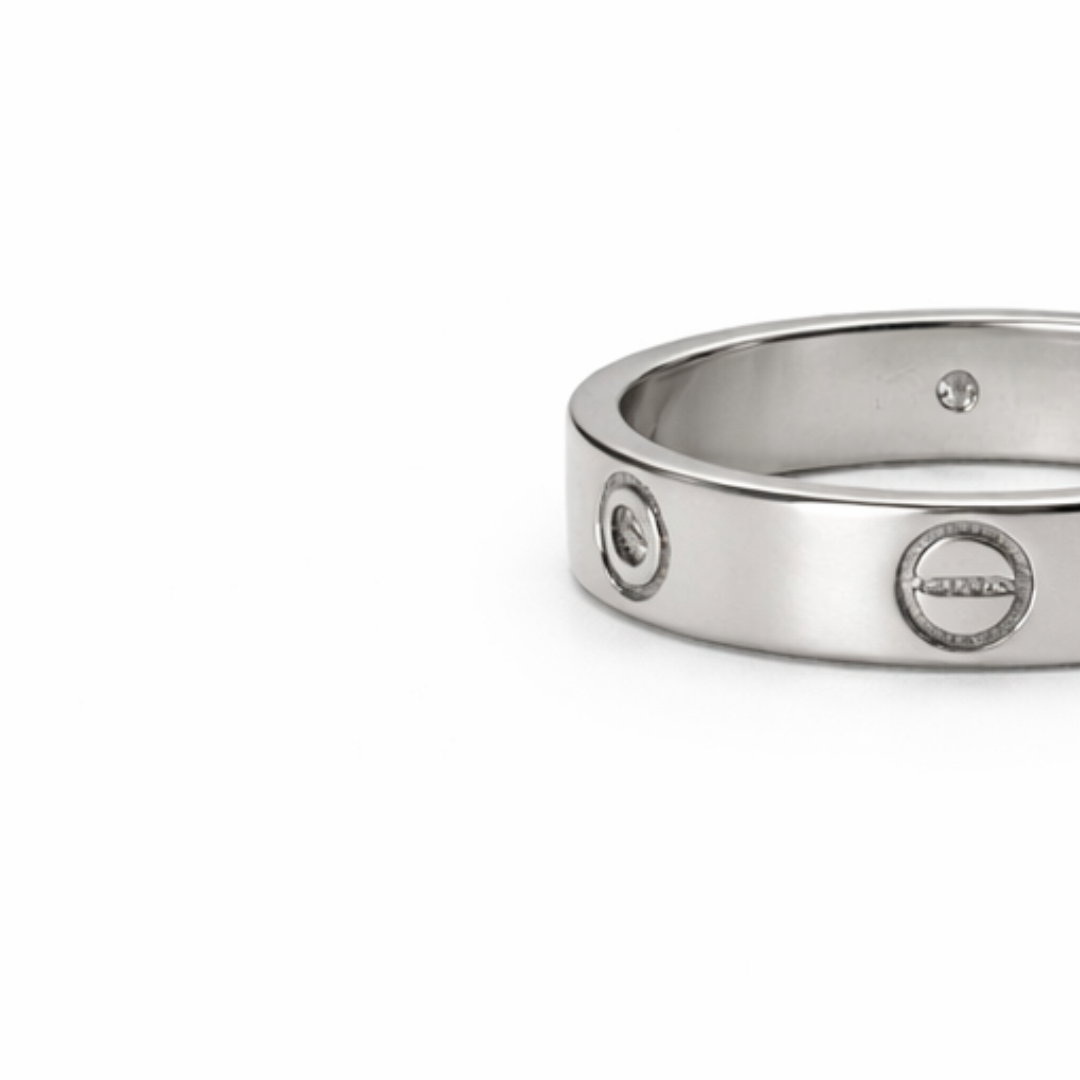 Silver Love Ring