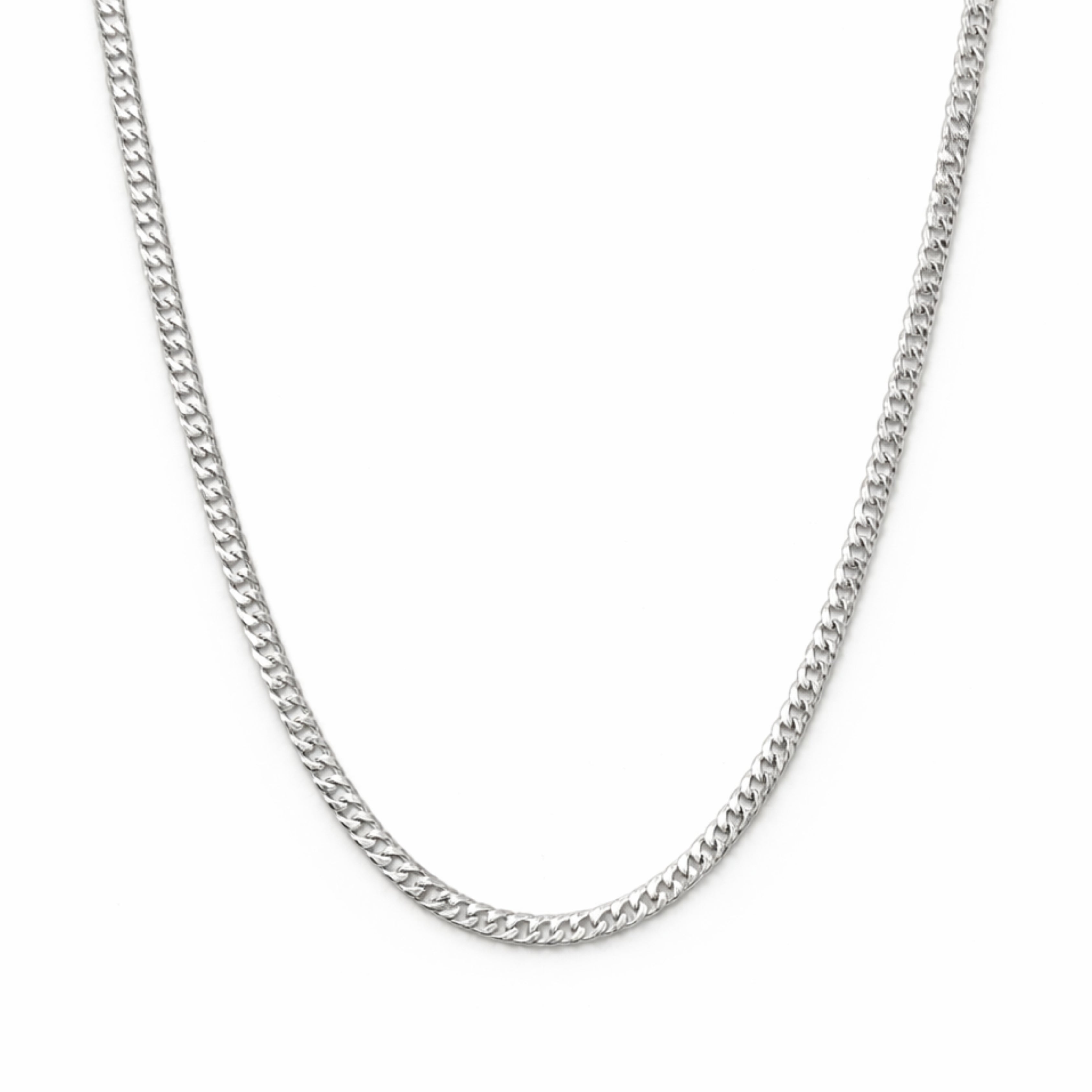 3mm Silver Cuban Link Chain