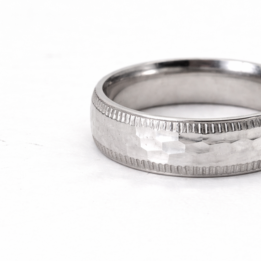 Silver Diamond Cut Ring