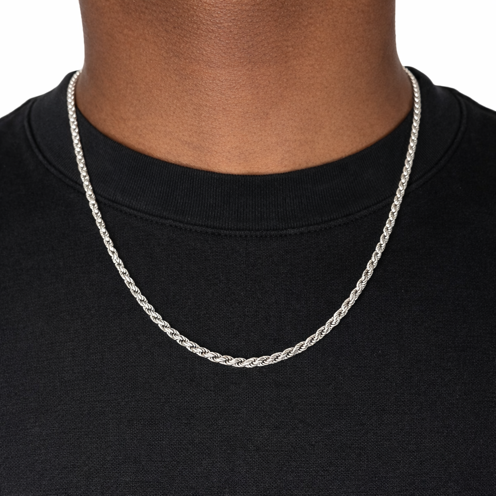 3mm Silver Rope Chain