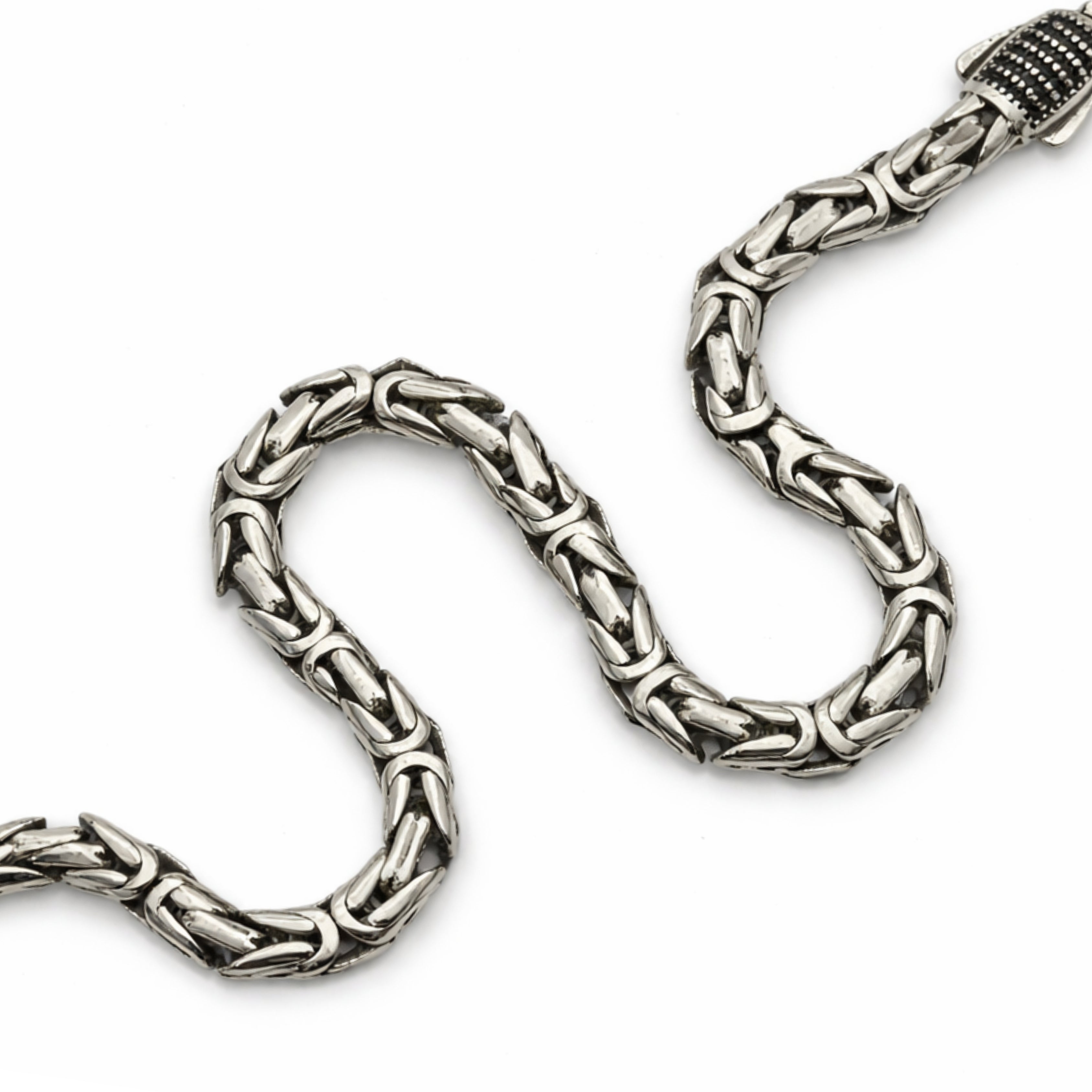 5mm Silver Byzantine Bracelet