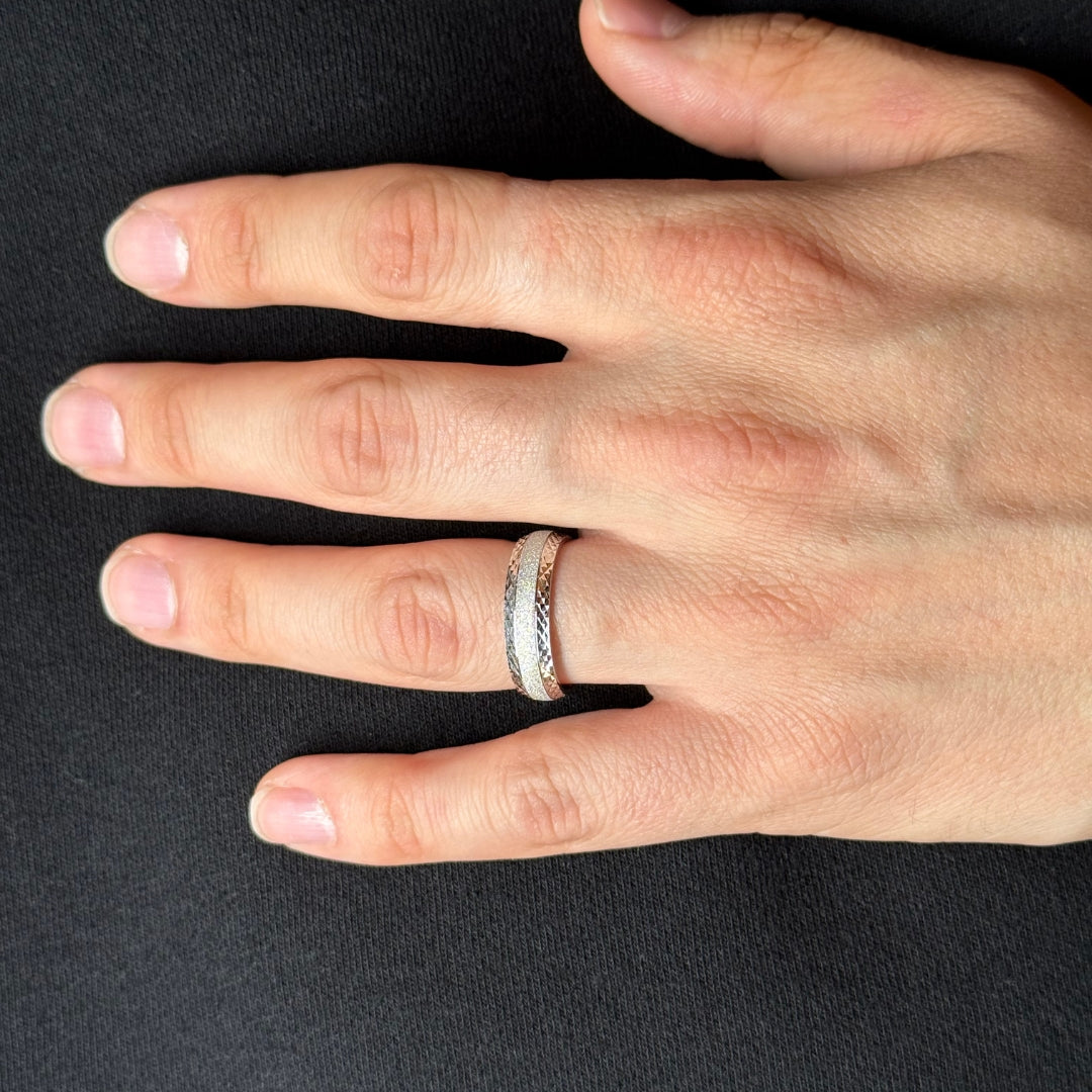 Silver Frosted Ring