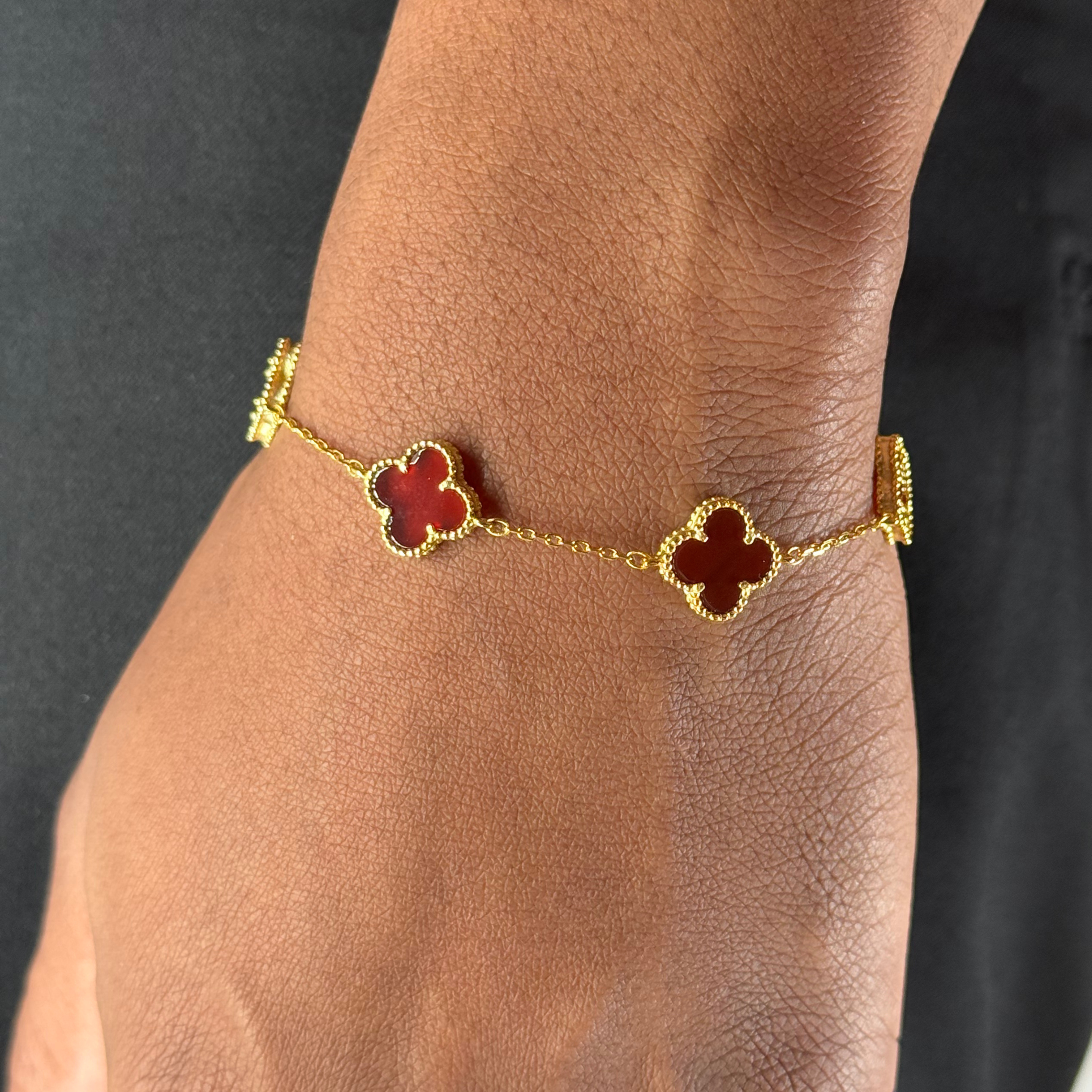 Clover Alhambra Bracelet Yellow Gold Plated