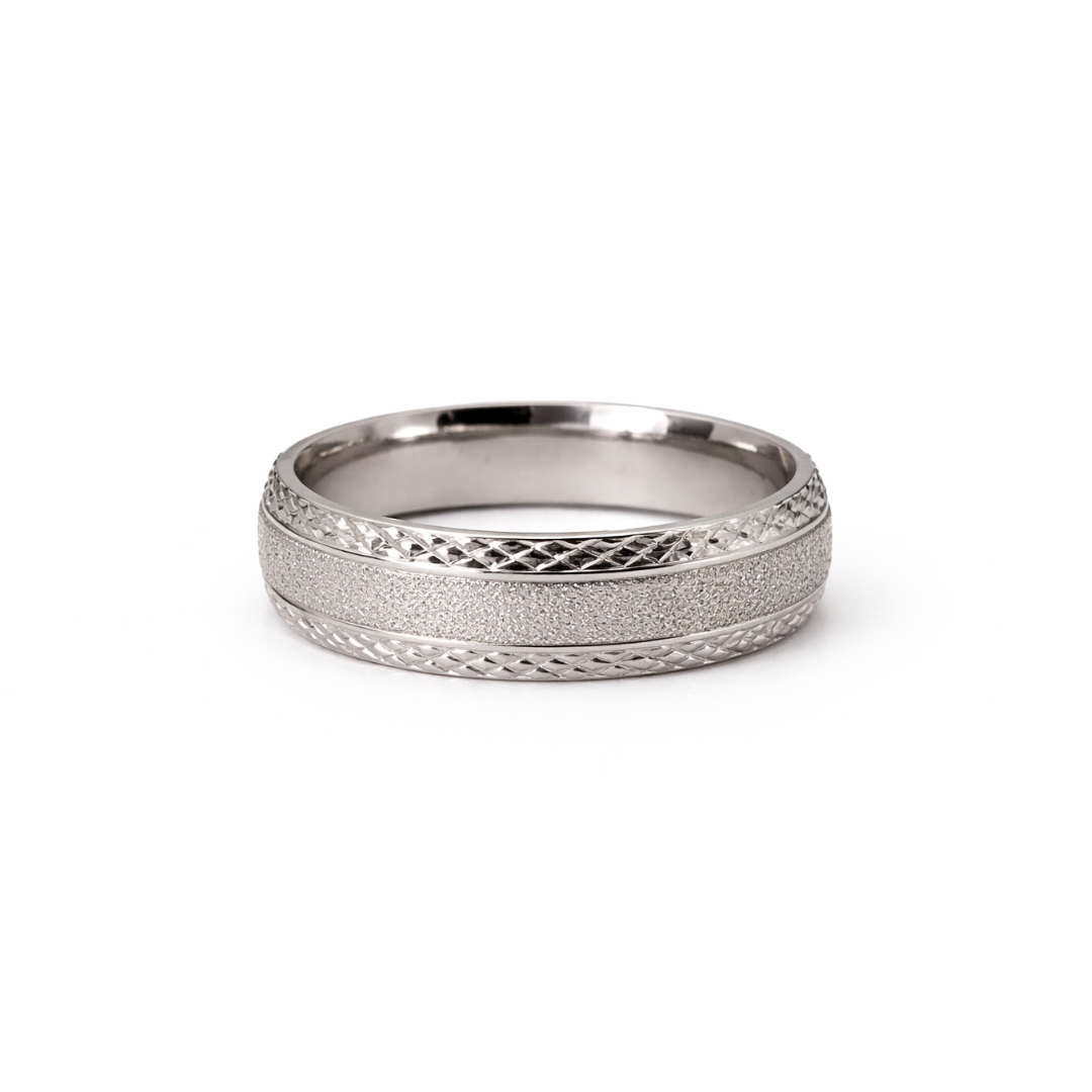 Silver Frosted Ring