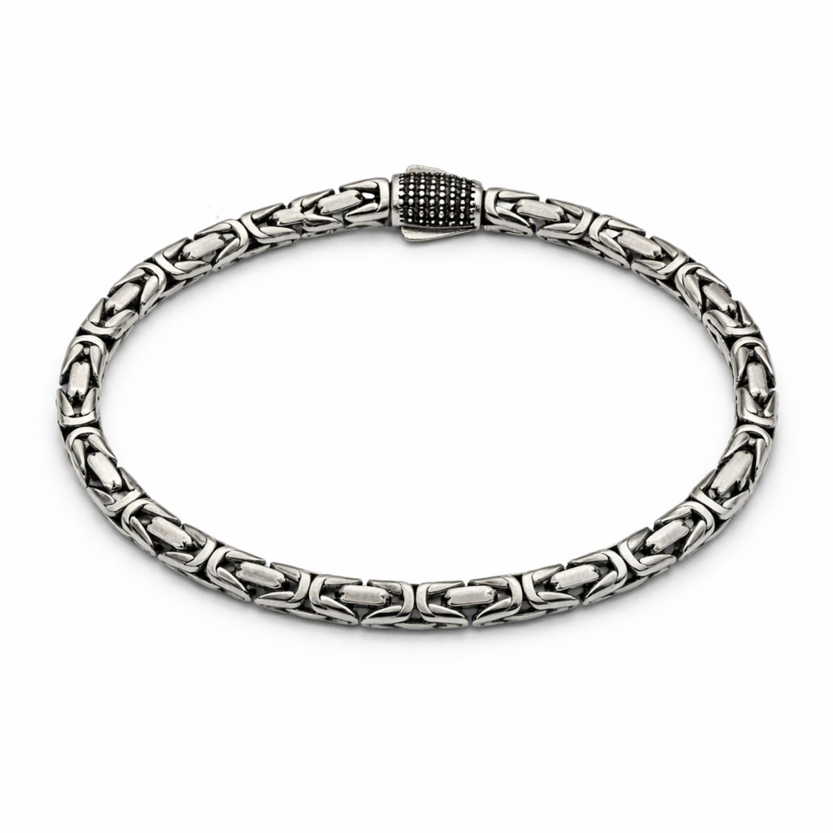 5mm Silver Byzantine Bracelet