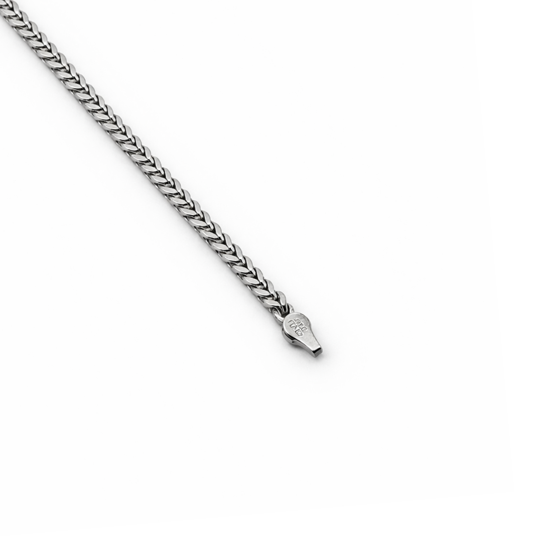 3mm Silver Franco Bracelet