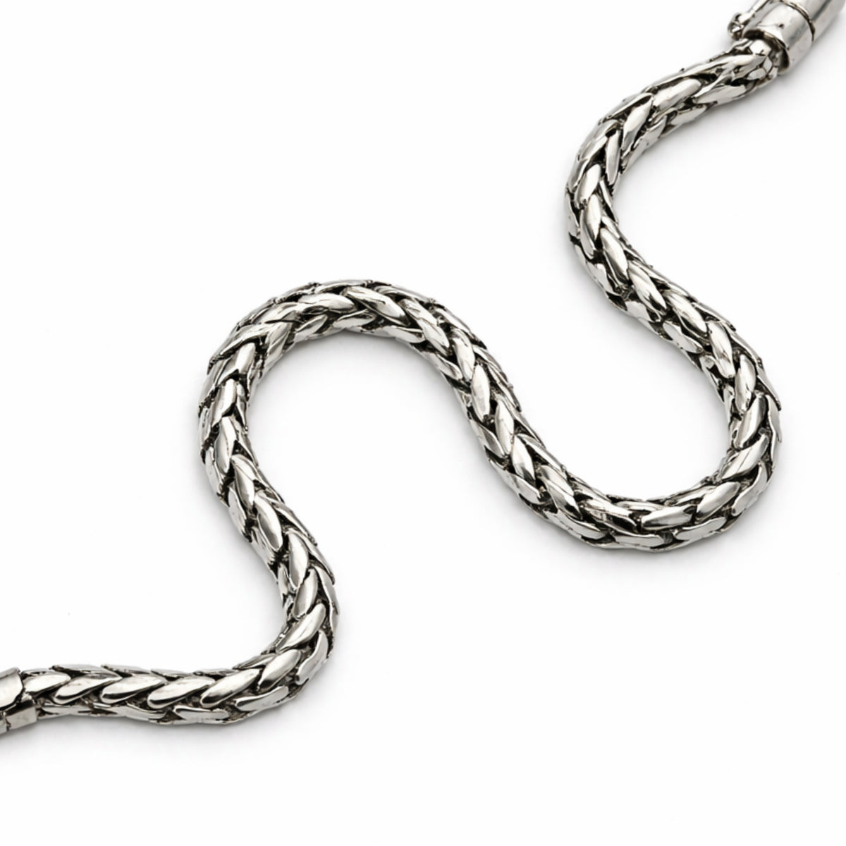 5mm Silver Wheat Bracelet