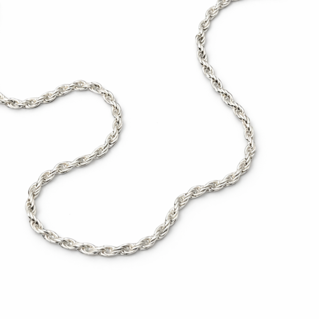 2mm Silver Rope Bracelet