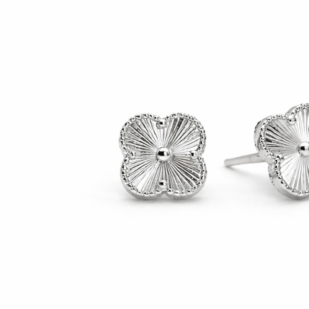 Silver Clover Earrings
