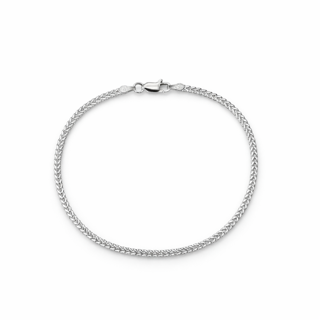 2mm Silver Franco Bracelet