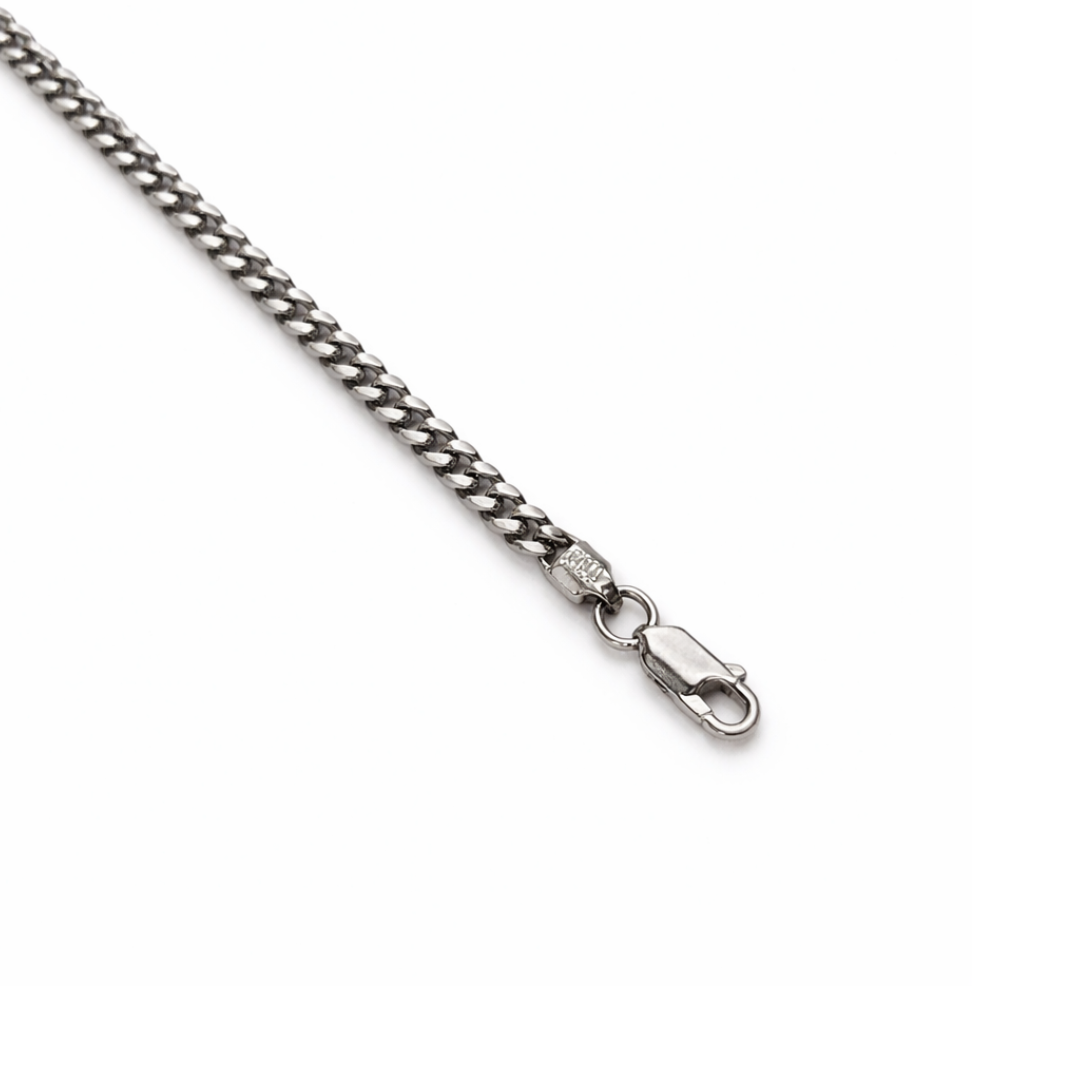 4mm Silver Cuban Link Bracelet