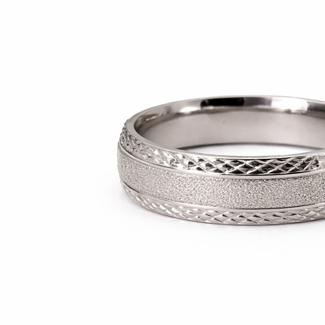 Silver Frosted Ring