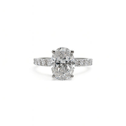 Laboratory Diamond Oval shape ring 2.09 Carat
