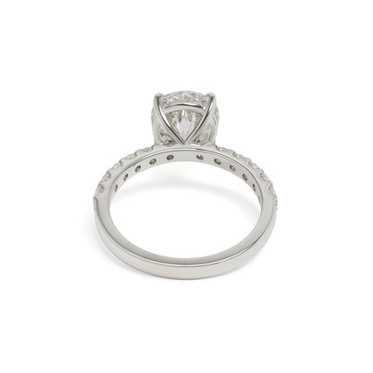 Laboratory Diamond Oval shape ring 2.09 Carat