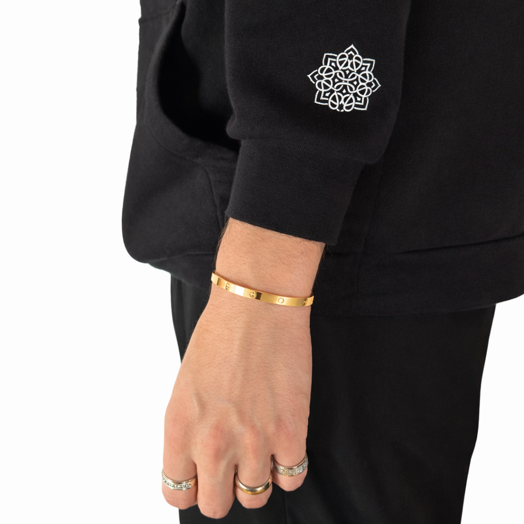 Silver Love Bracelet 18K Yellow Gold Vermeil