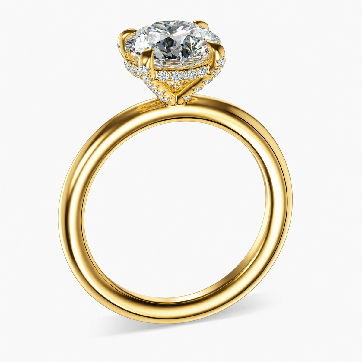JULIA - 2CT E VVS2 Round Brilliant Engagement Ring