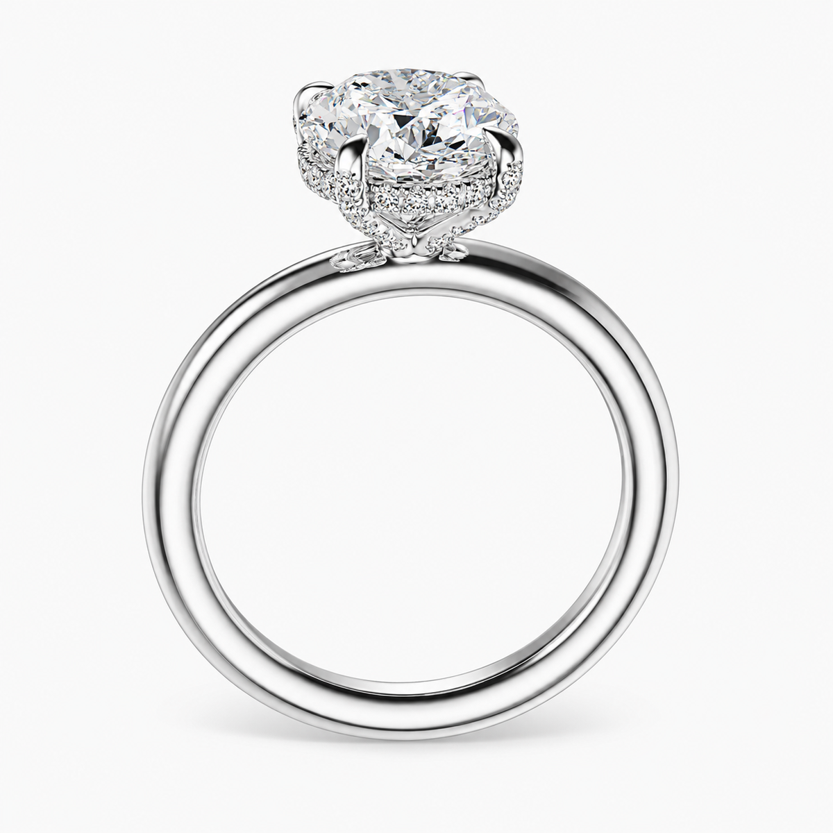 GABRIELLA - 2CT E VVS2 Oval Brilliant Engagement Ring