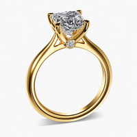 ANGELICA - 2CT E VVS2 Princess Cut Engagement Ring