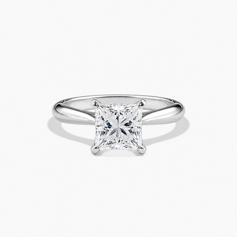 ANGELICA - 2CT E VVS2 Princess Cut Engagement Ring