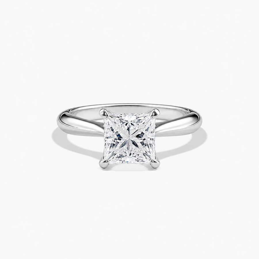 ANGELICA - 2CT E VVS2 Princess Cut Engagement Ring