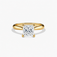 ANGELICA - 2CT E VVS2 Princess Cut Engagement Ring