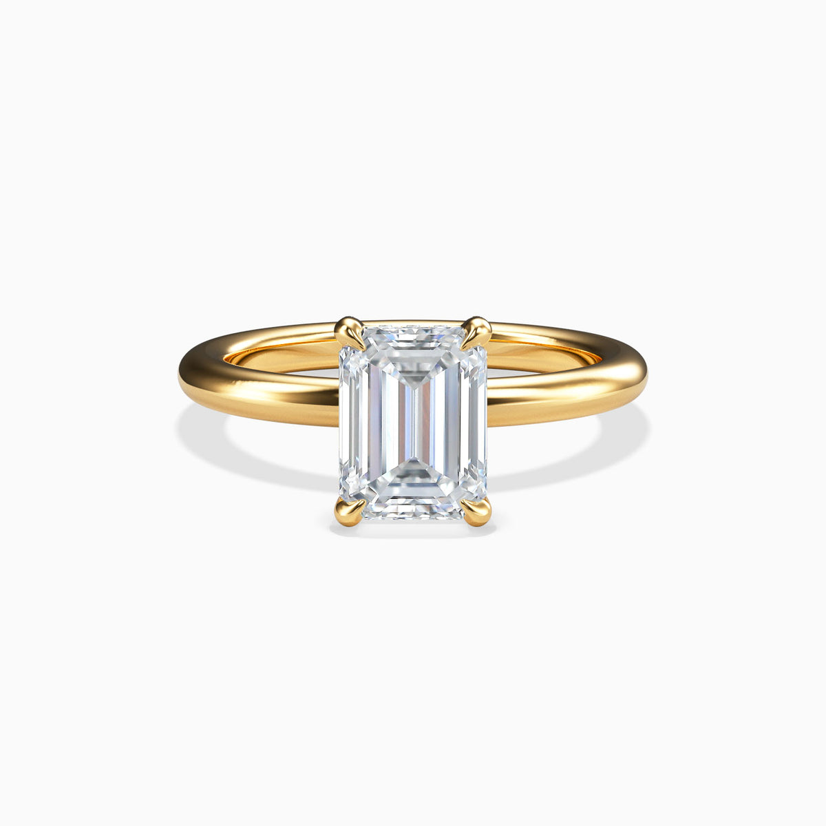 ERICA - 2CT E VVS2 Emerald Cut Solitaire Engagement Ring