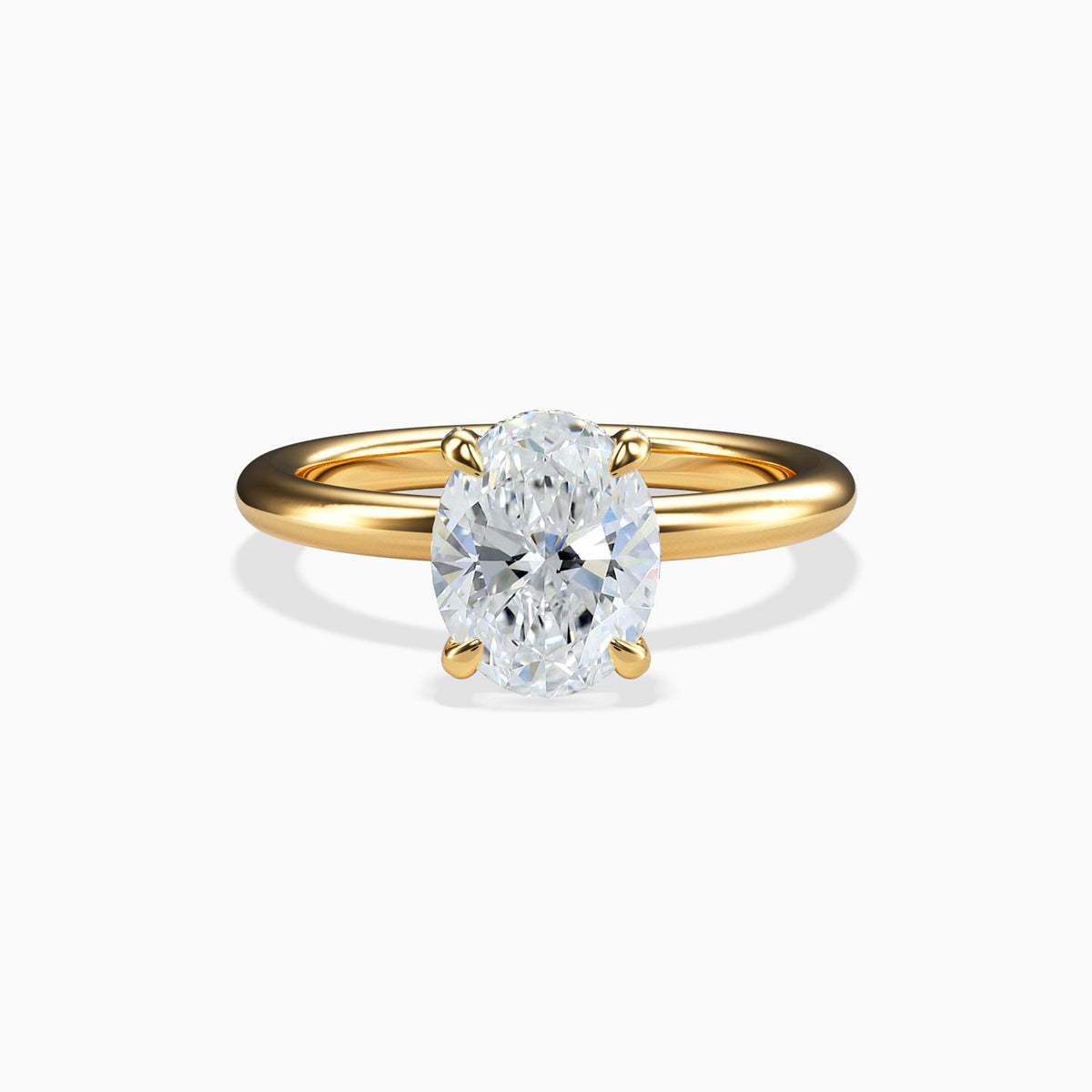 GABRIELLA - 2CT E VVS2 Oval Brilliant Engagement Ring
