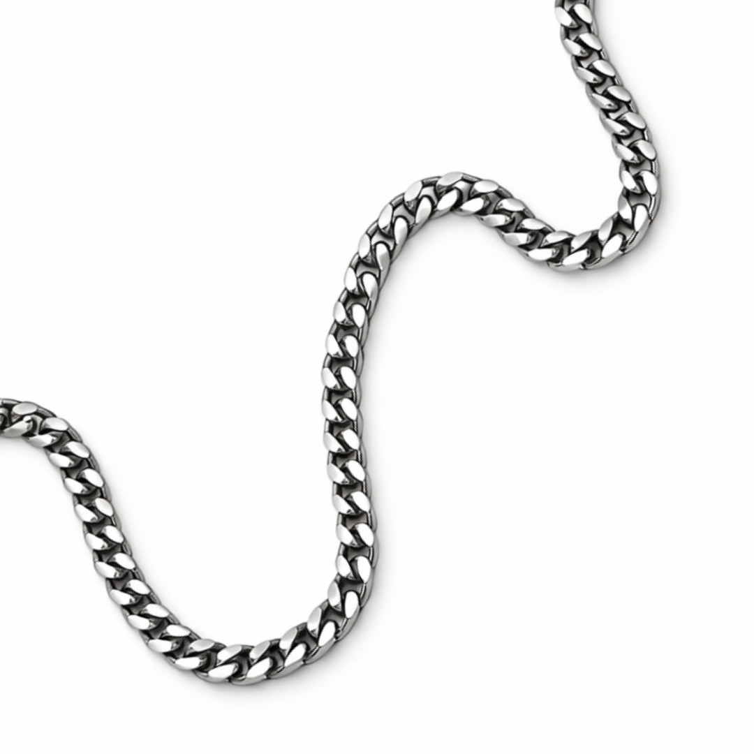 4mm Silver Cuban Link Bracelet